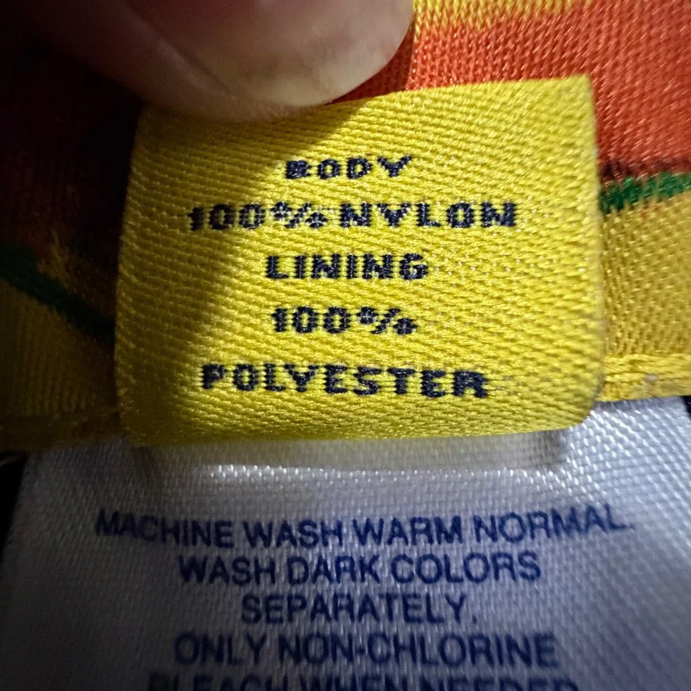 Lands End Hoffman California Fabrics Tropical Sailboat Swim Trunks Mens Large L